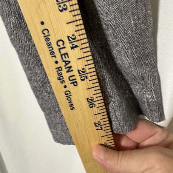 Pilcro and the Letterpress Linen Blend‎ Wide Leg Pants Gray Sz 8P Office Classic - Picture 8 of 8